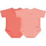 Body neonato 4 stagioni, taglia unica 0-36 mesi, J Bimbi - 4 Seasons Bipack Coral Red