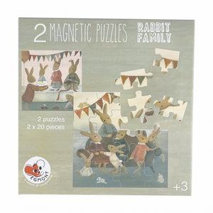 Due puzzle magnetici tema Famiglia conigli, Egmont Toys