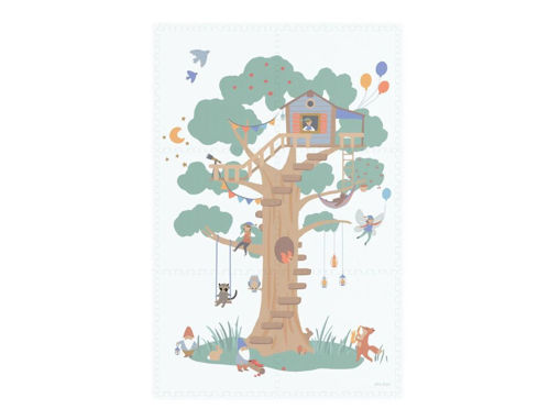 Tappeto gioco in schiuma eevaa fantasia TREEHOUSE(casetta sull'albero), Play&go, 6 pezzi (copia)